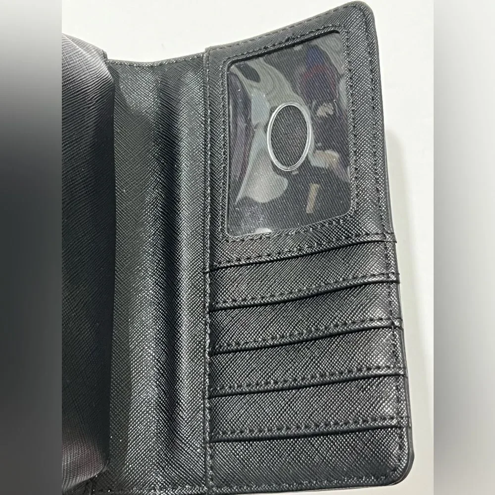 G by Guess‎ Crossbody trifold wallet purse clutch detachable strap black